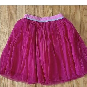 Garnet Hill Fuchsia A-Line Skirt